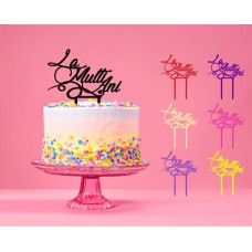 Cake Topper La multi ani din lemn MDF 17X14.5 cm